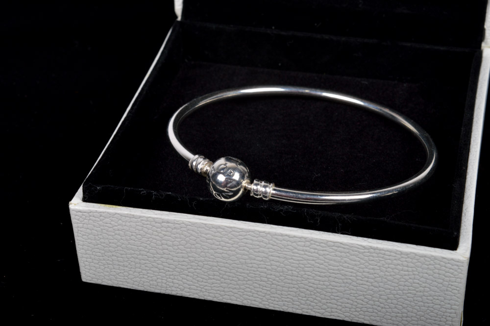 Pandora Sterling Silver Bangle Bracelet