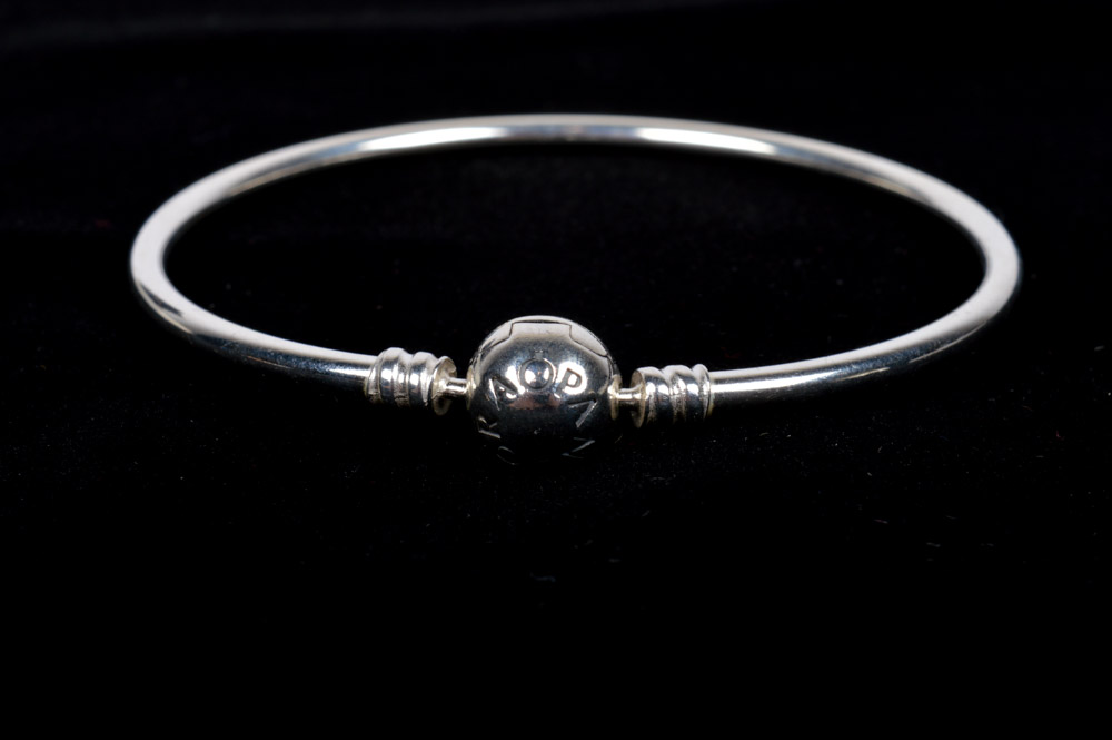 Pandora Sterling Silver Bangle Bracelet