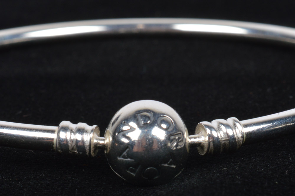Pandora Sterling Silver Bangle Bracelet