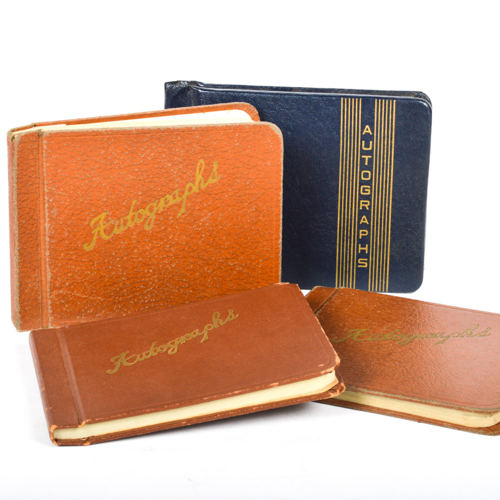 Vintage Autograph Books Featuring Cleveland Indians Signatures