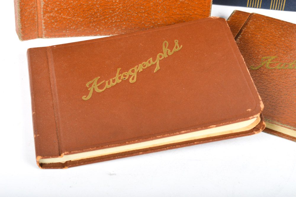 Vintage Autograph Books Featuring Cleveland Indians Signatures