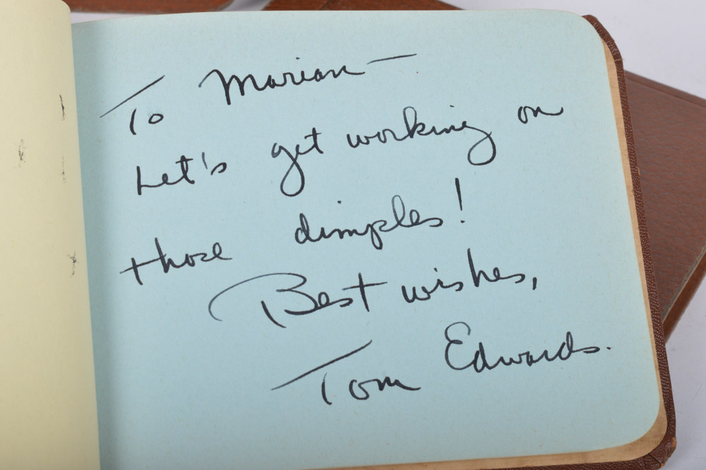 Vintage Autograph Books Featuring Cleveland Indians Signatures