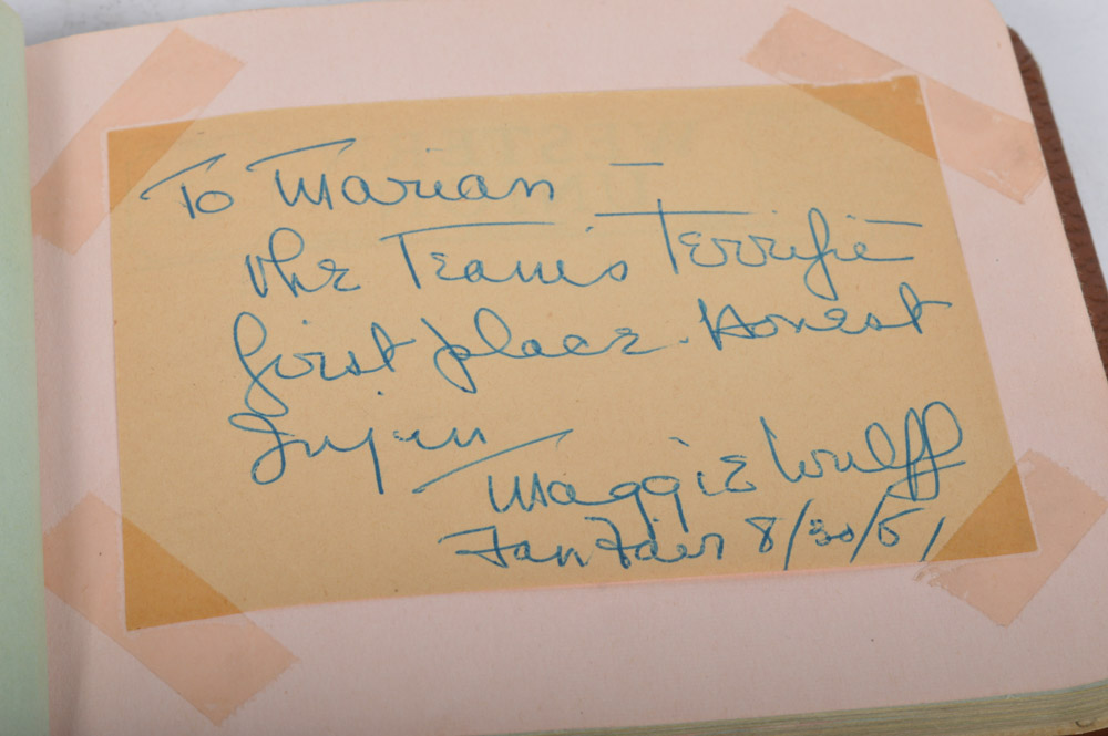 Vintage Autograph Books Featuring Cleveland Indians Signatures