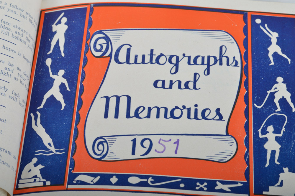 Vintage Autograph Books Featuring Cleveland Indians Signatures