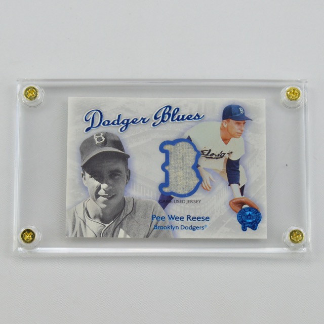 2001 Pee Wee Reese Game-Worn Jersey Card