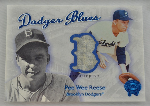2001 Pee Wee Reese Game-Worn Jersey Card