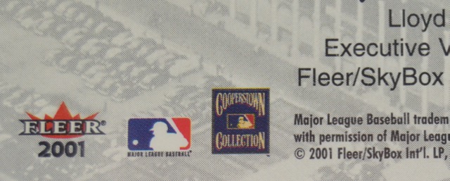 2001 Pee Wee Reese Game-Worn Jersey Card