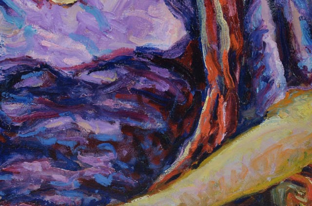 Julie Morrow DeForest Original Oil Impressionist Portrait "Lady in Lilac"