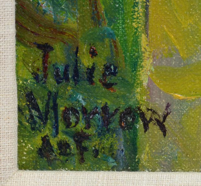 Julie Morrow DeForest Original Oil Impressionist Portrait "Lady in Lilac"