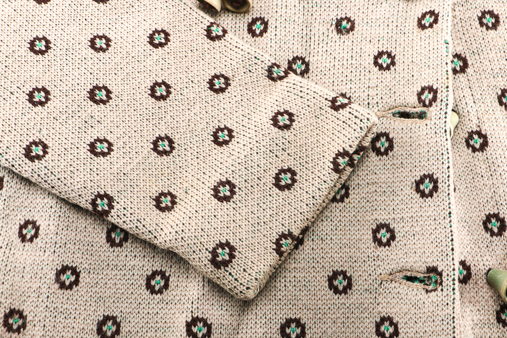 Women's Vintage Cardigan with Deer Motif