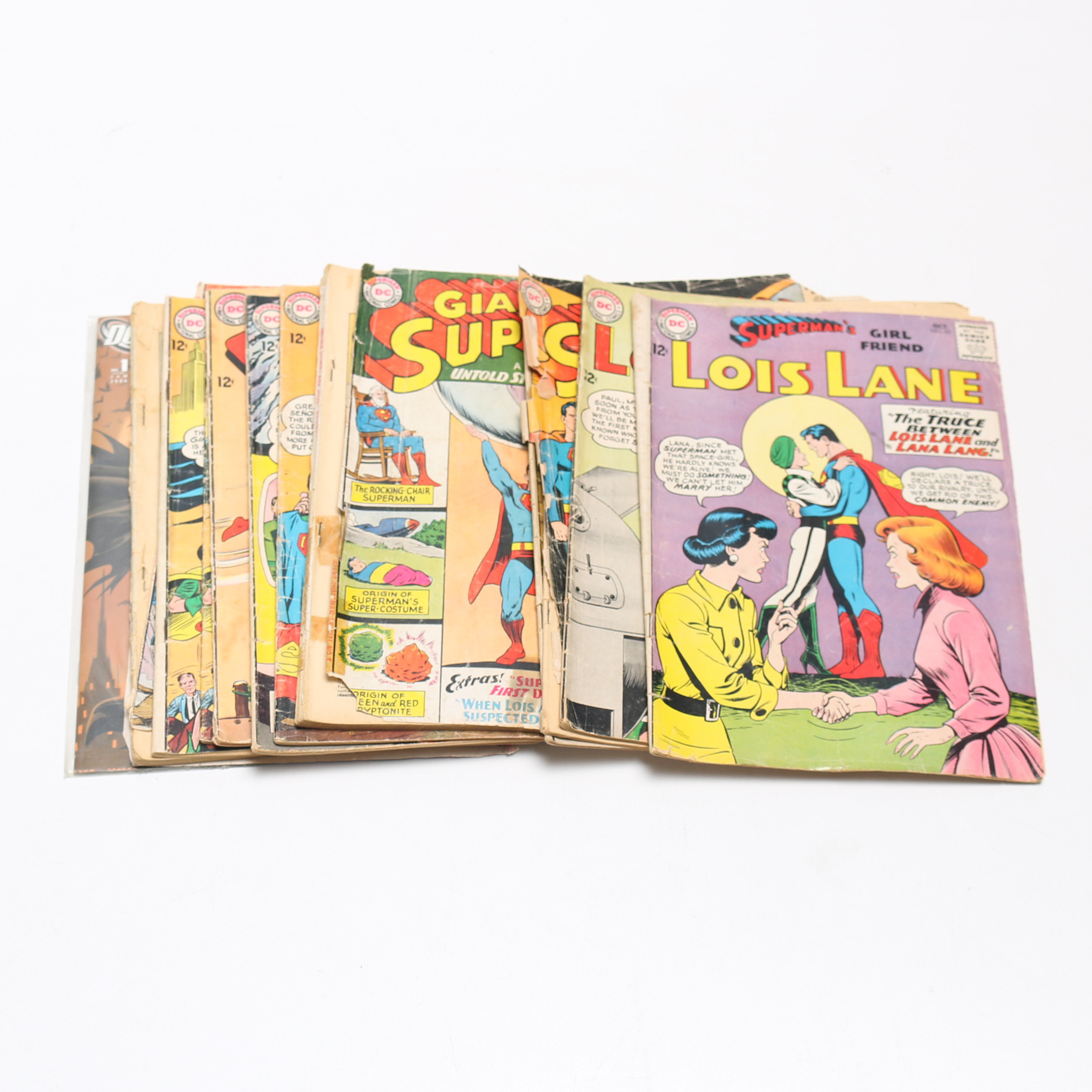 Group of Vintage DC Comics from Batman and Superman Series