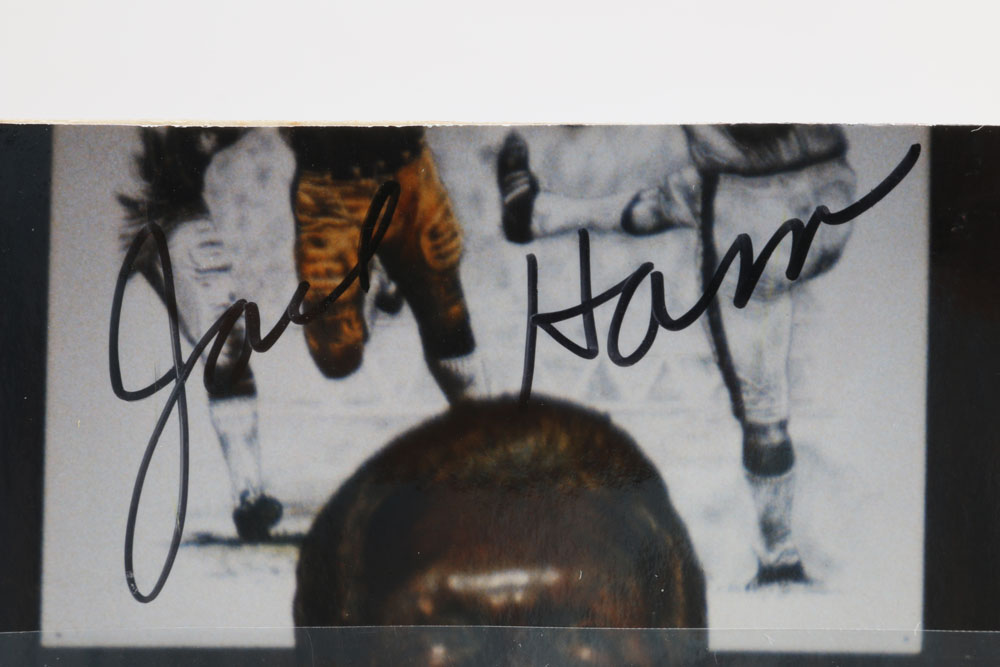 Jack Ham Signed Photo of Hall of Fame Bust