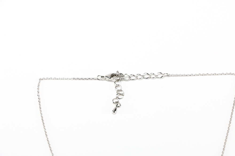Stainless Steel Link Bracelet and Silver Tone Necklace