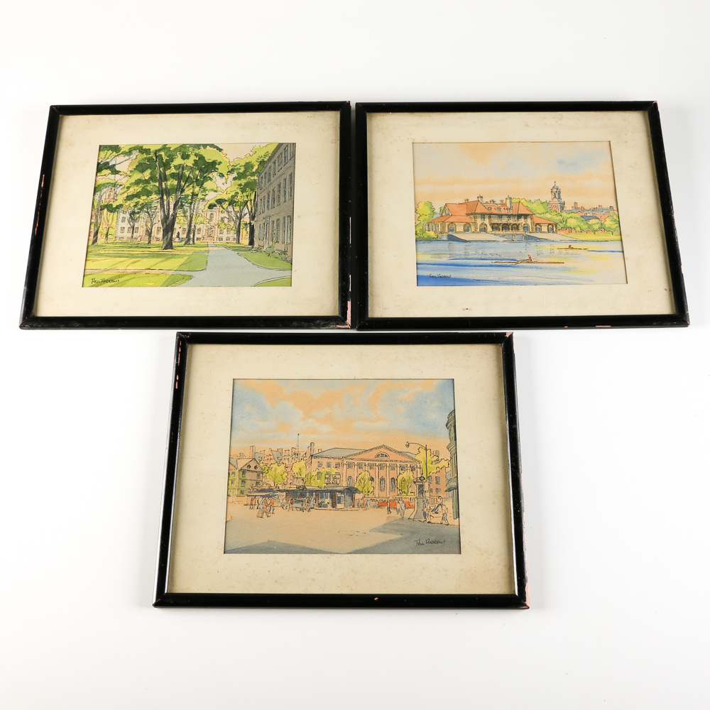 Paul Andrews Watercolors of Harvard University