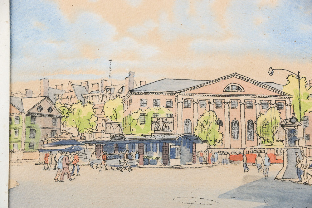 Paul Andrews Watercolors of Harvard University