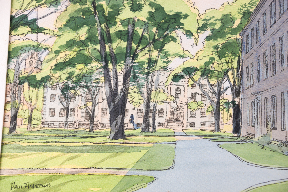 Paul Andrews Watercolors of Harvard University