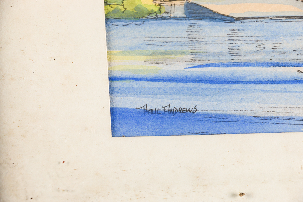 Paul Andrews Watercolors of Harvard University