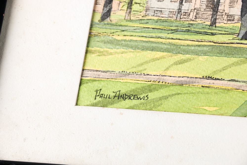 Paul Andrews Watercolors of Harvard University