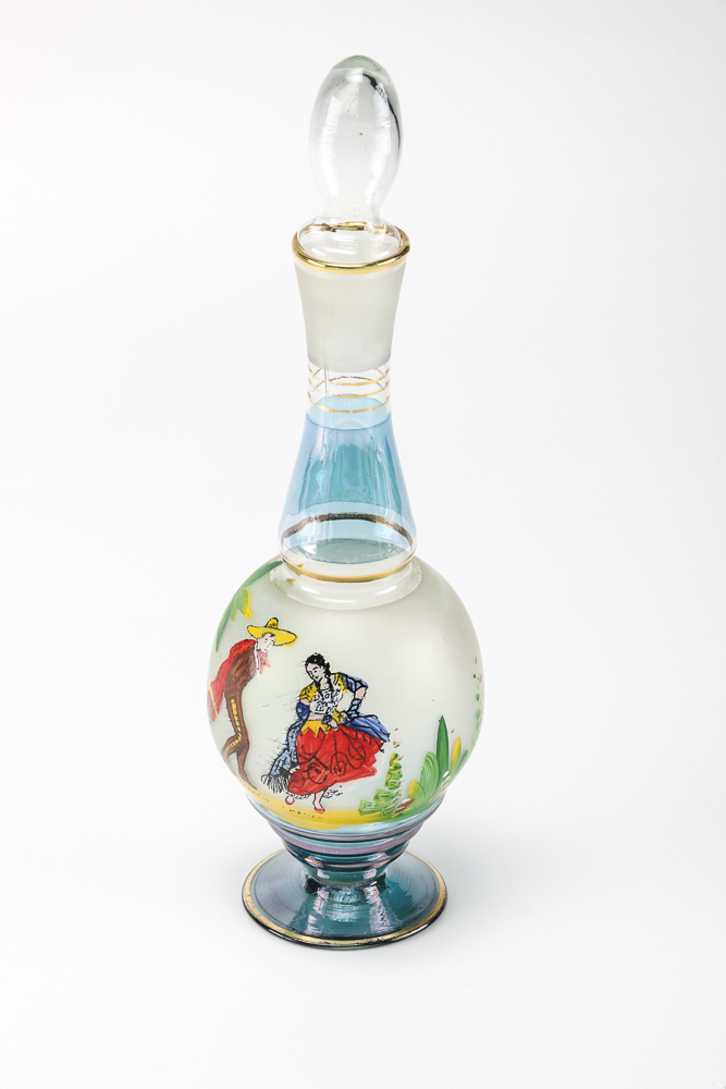 Vintage Spanish-Themed Decanter Set