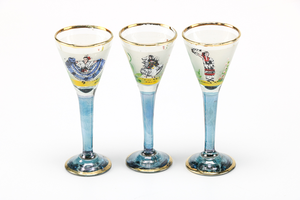 Vintage Spanish-Themed Decanter Set