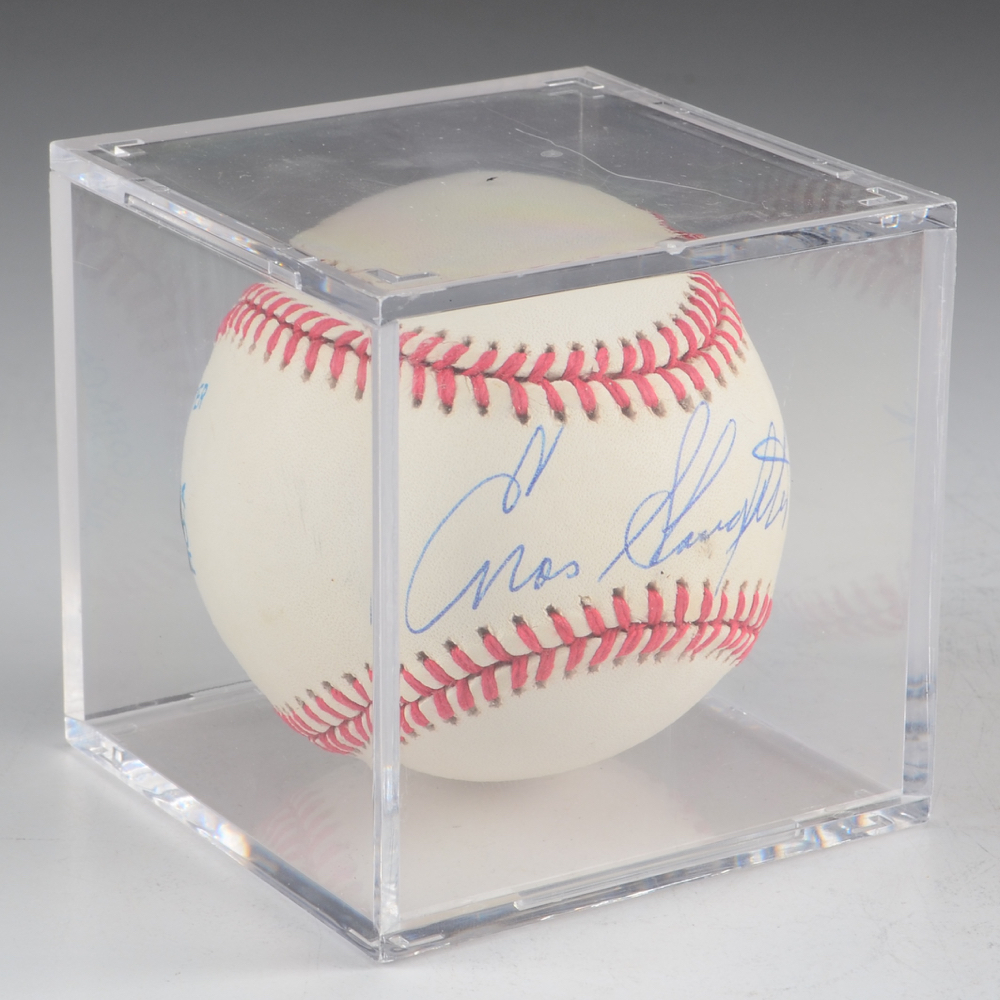 (HOF) Enos Slaughter Signed Baseball