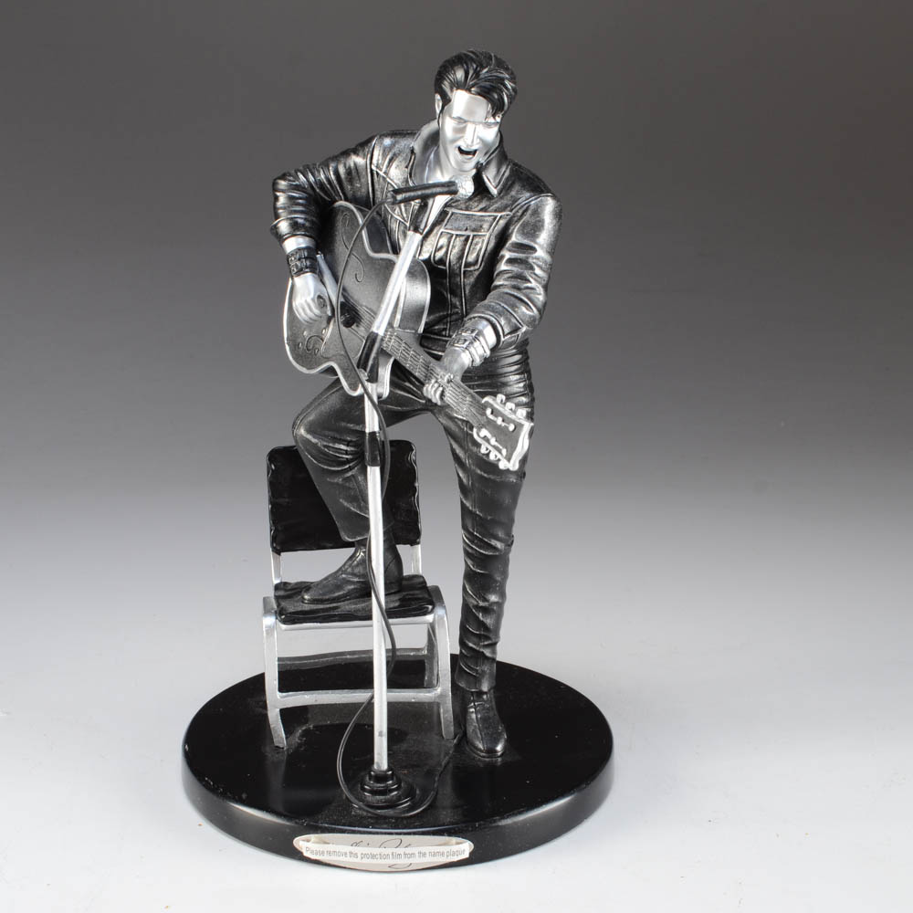 Hamilton Collection "Elvis Presley's '68 Comeback Platinum Edition" Figurine