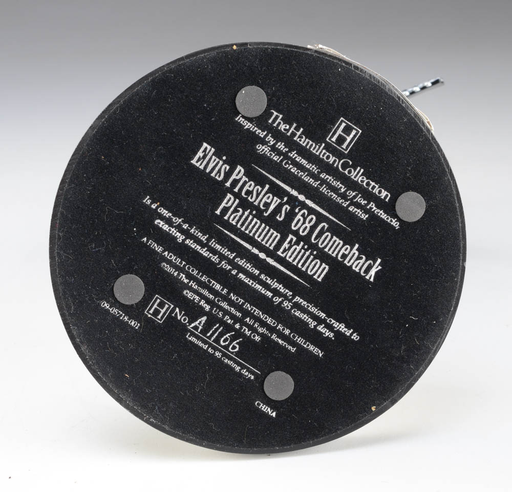 Hamilton Collection "Elvis Presley's '68 Comeback Platinum Edition" Figurine