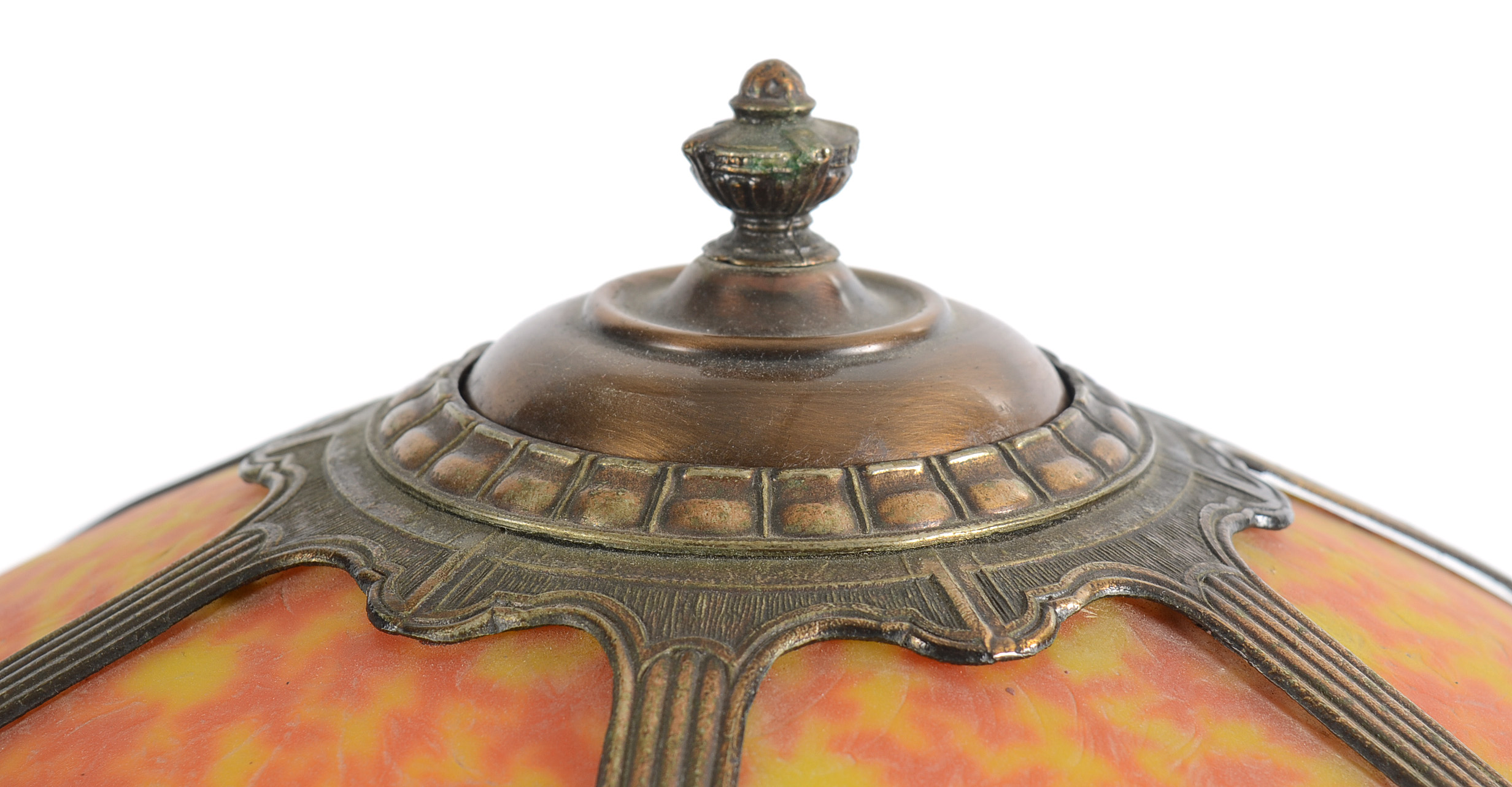 Vintage Handel Style Stained Glass Lamp