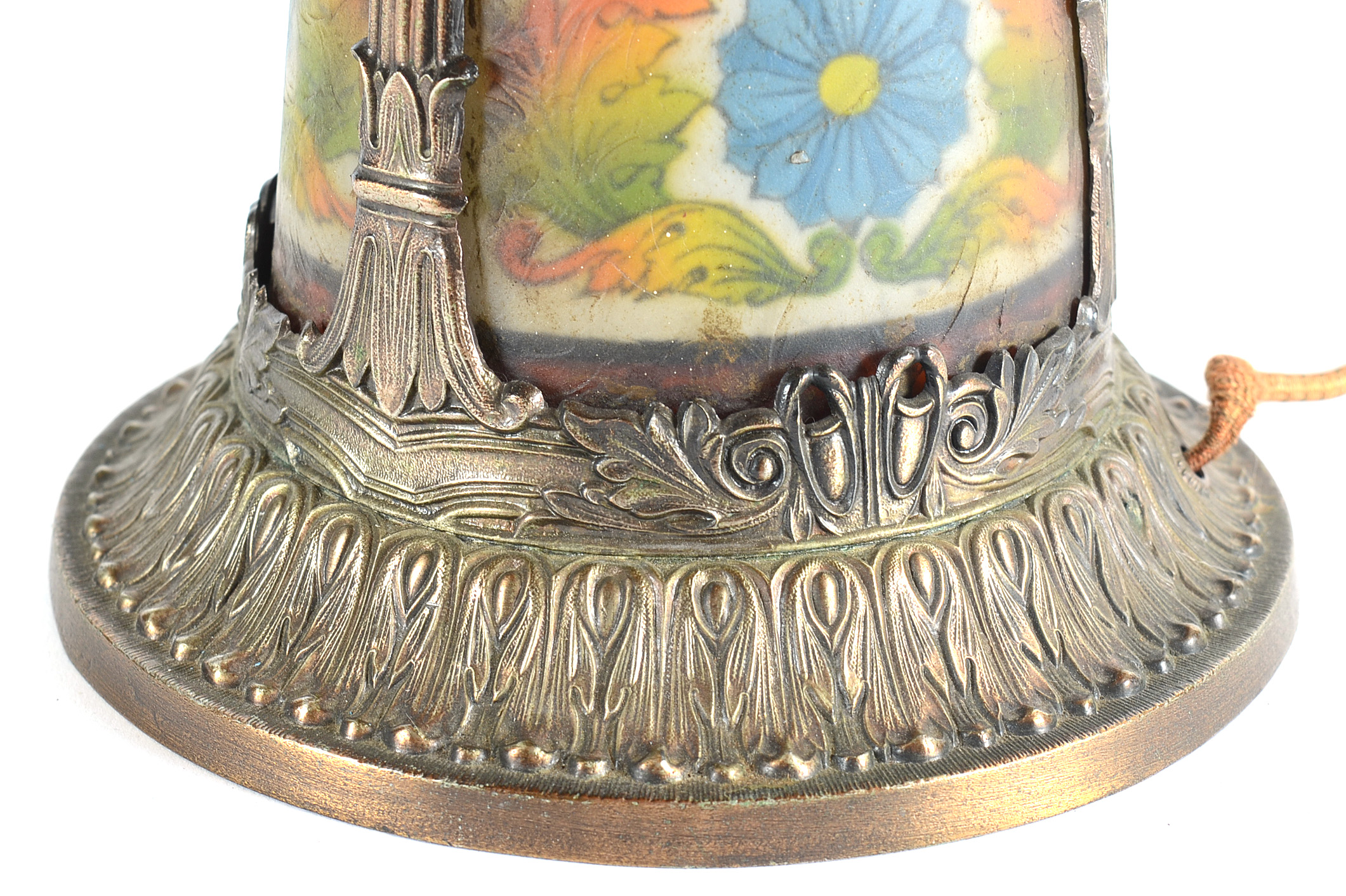 Vintage Handel Style Stained Glass Lamp