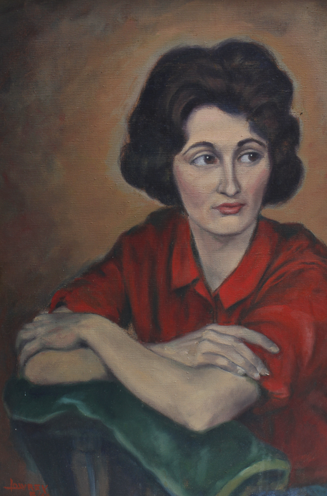 Signed Oil Painting by Low Rey