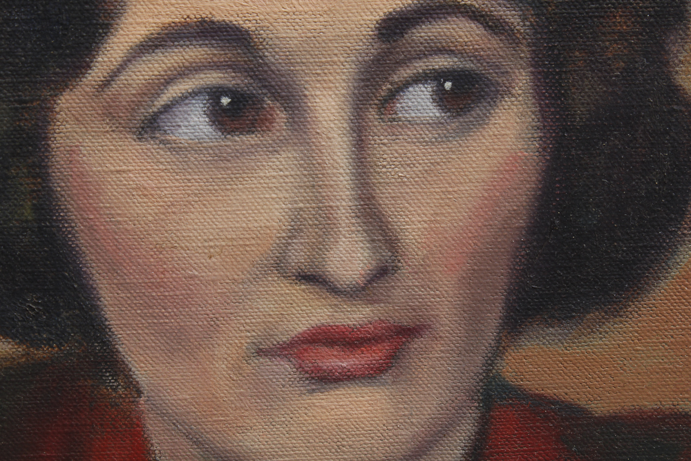 Signed Oil Painting by Low Rey