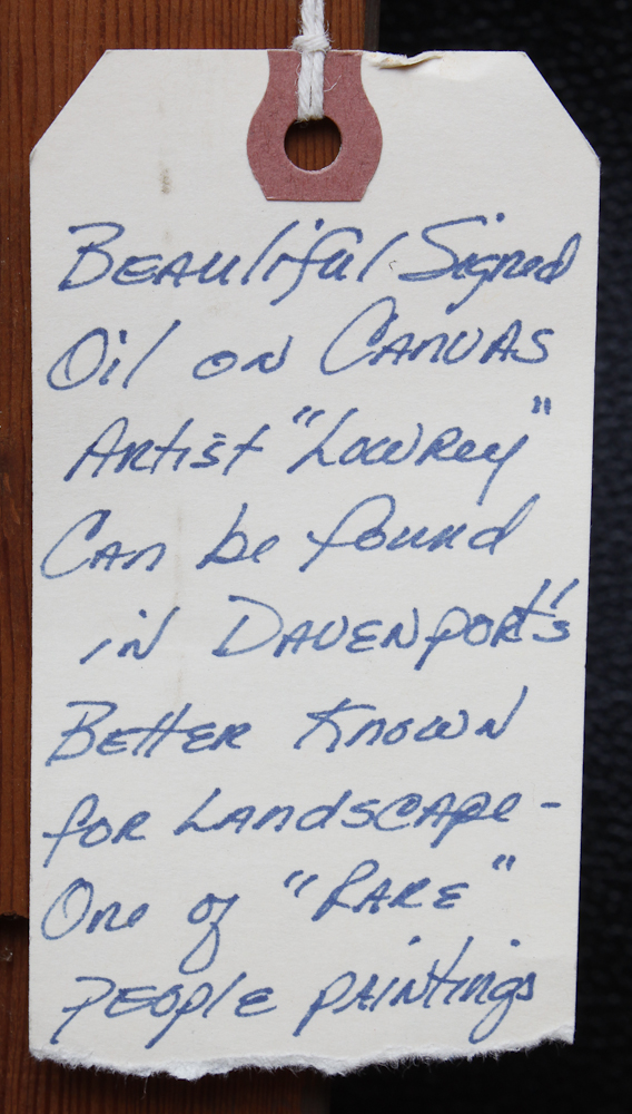 Signed Oil Painting by Low Rey