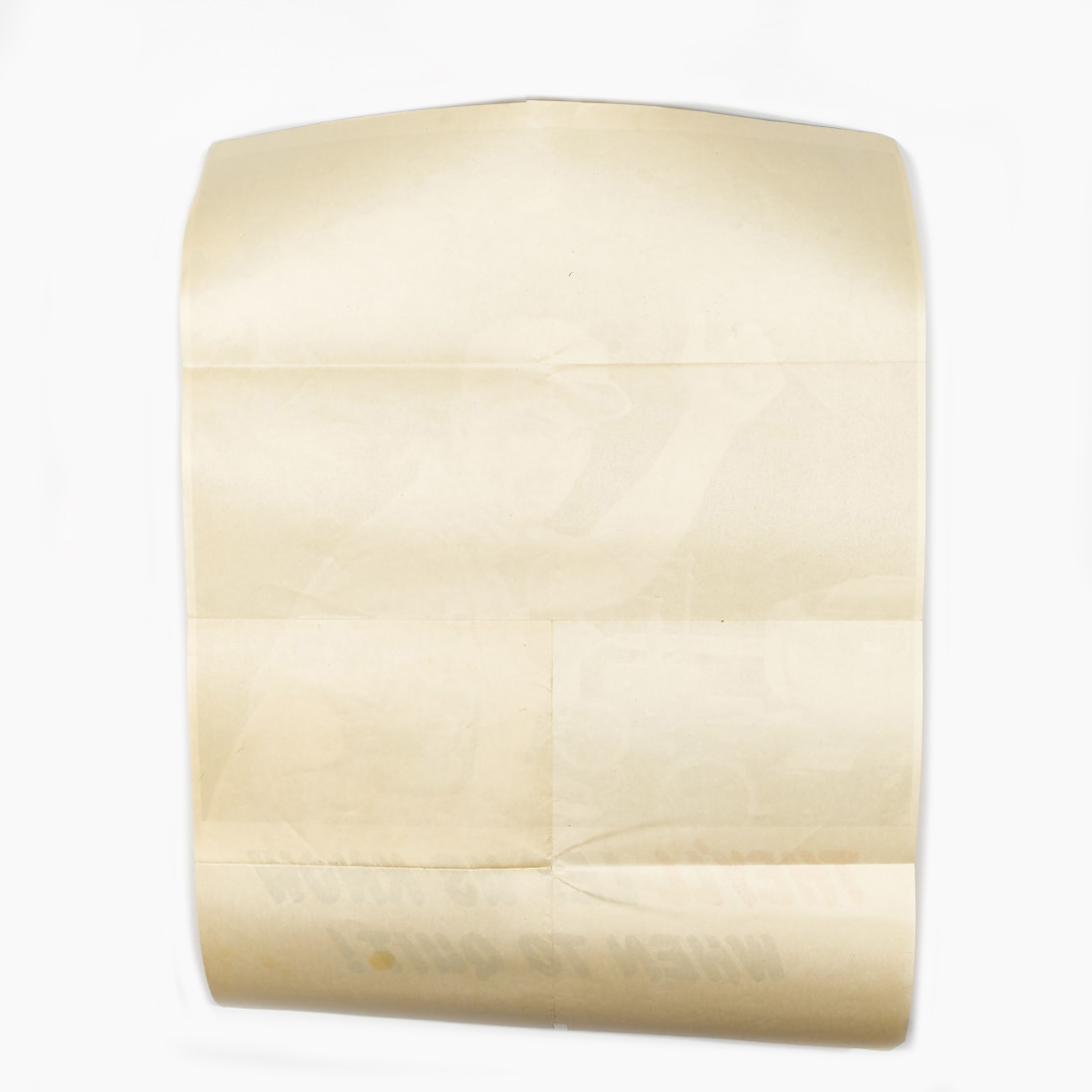 Original World War II "They'll Let Us Know When To Quit" Poster