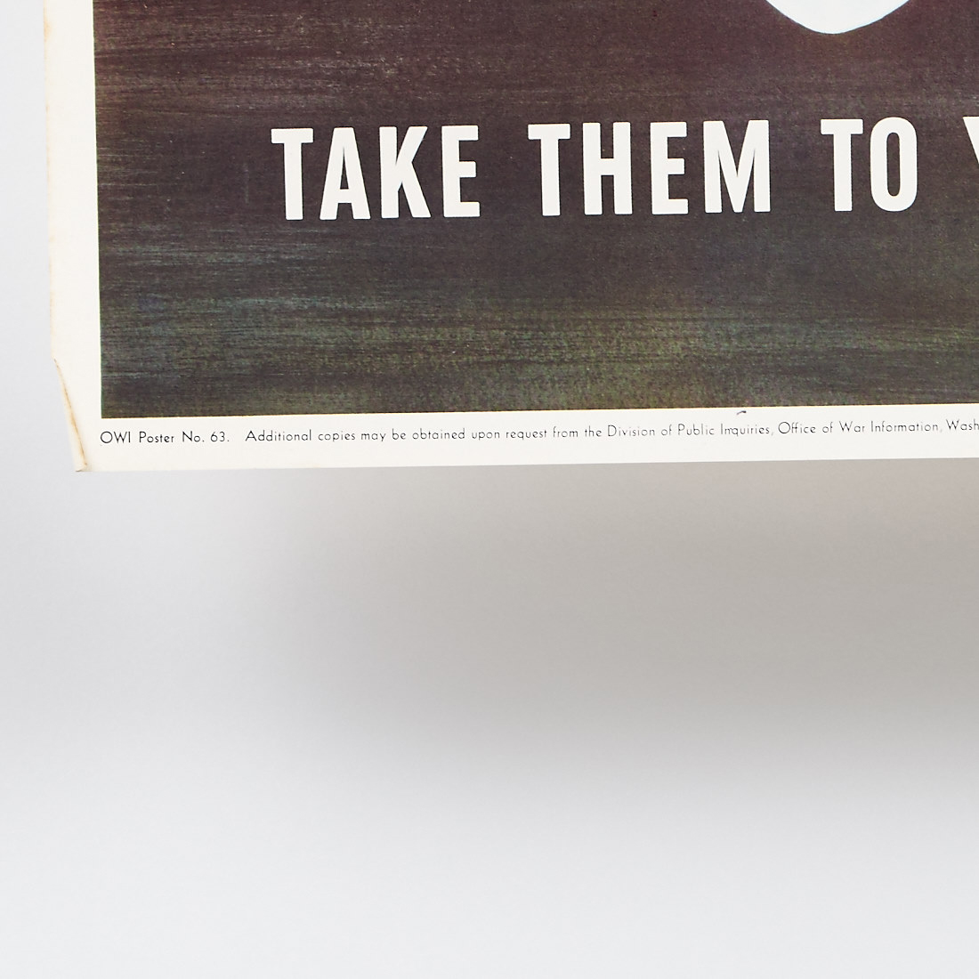 Original World War II "Save Waste Fats" Poster