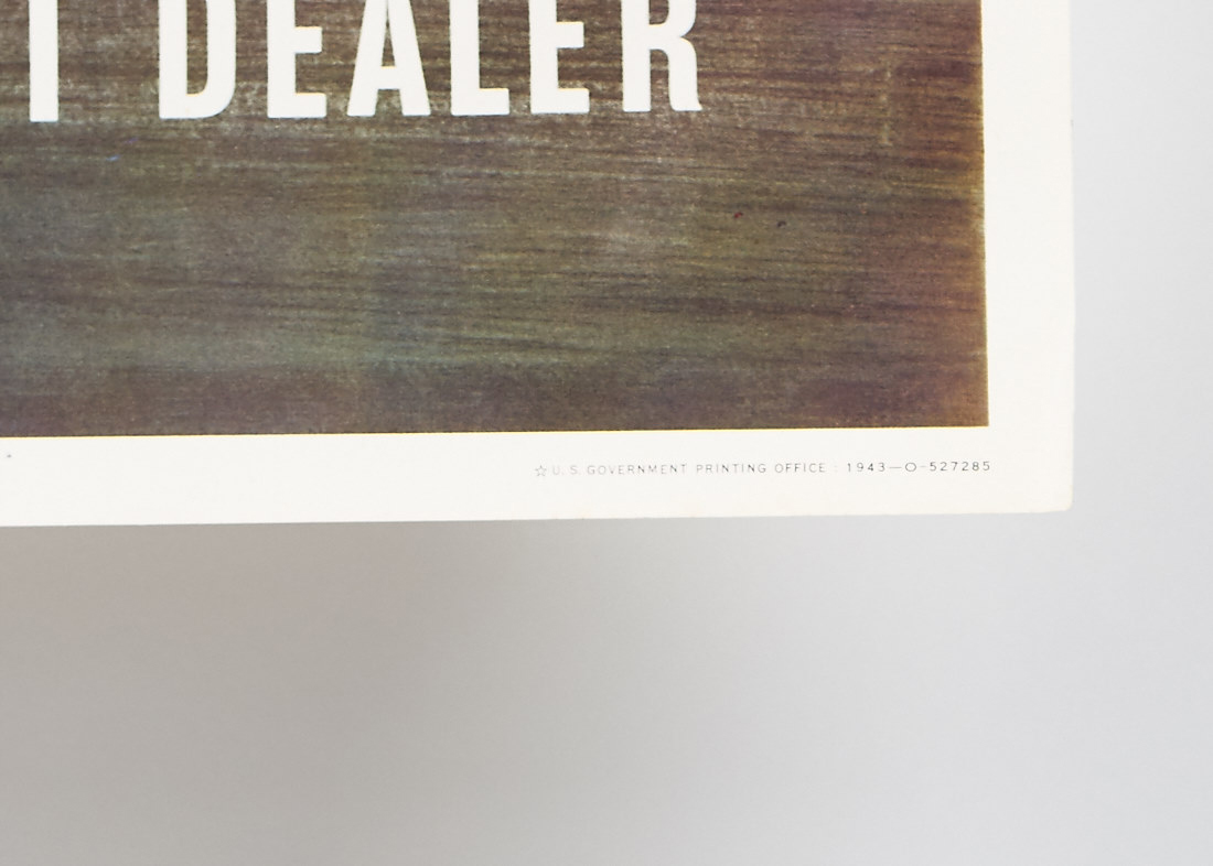 Original World War II "Save Waste Fats" Poster