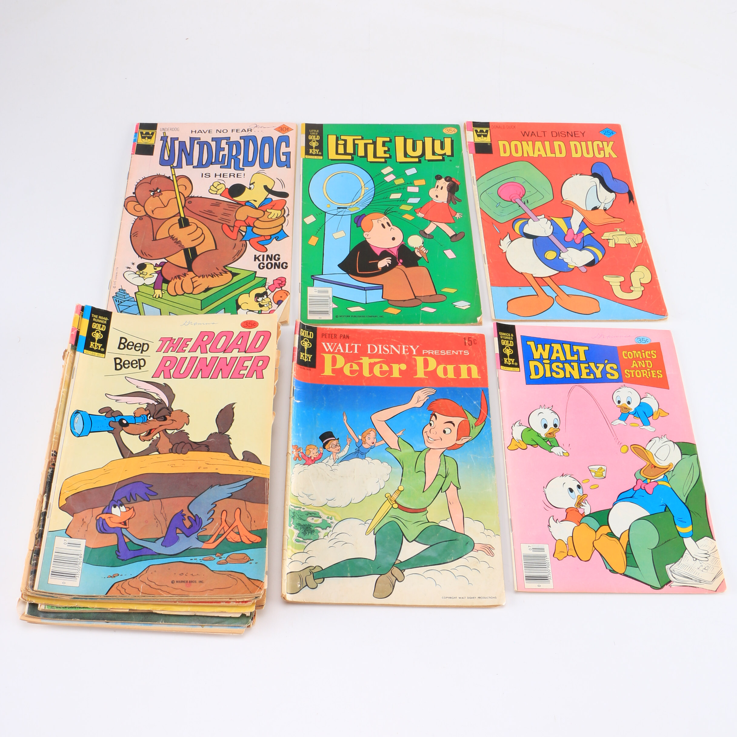 1970s Vintage Comic Books Including Marvel BattleStar Galactica and Star Trek