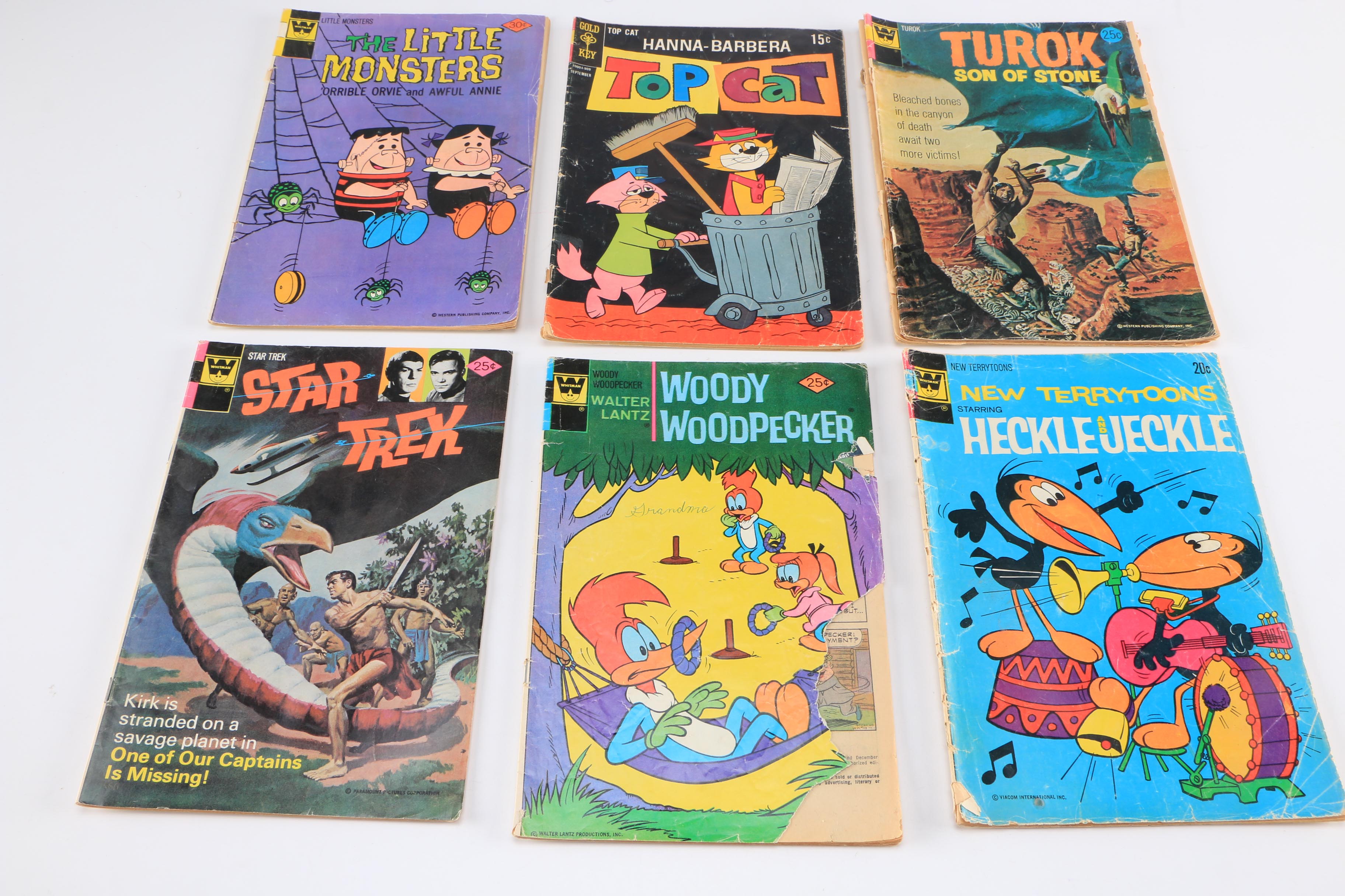 1970s Vintage Comic Books Including Marvel BattleStar Galactica and Star Trek