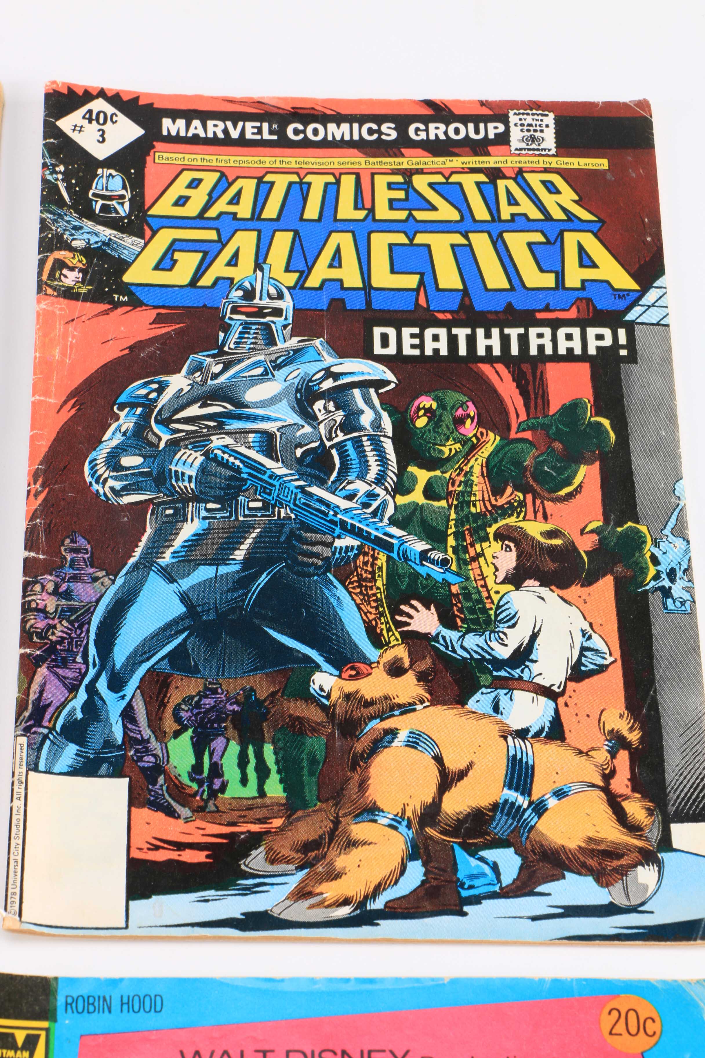 1970s Vintage Comic Books Including Marvel BattleStar Galactica and Star Trek