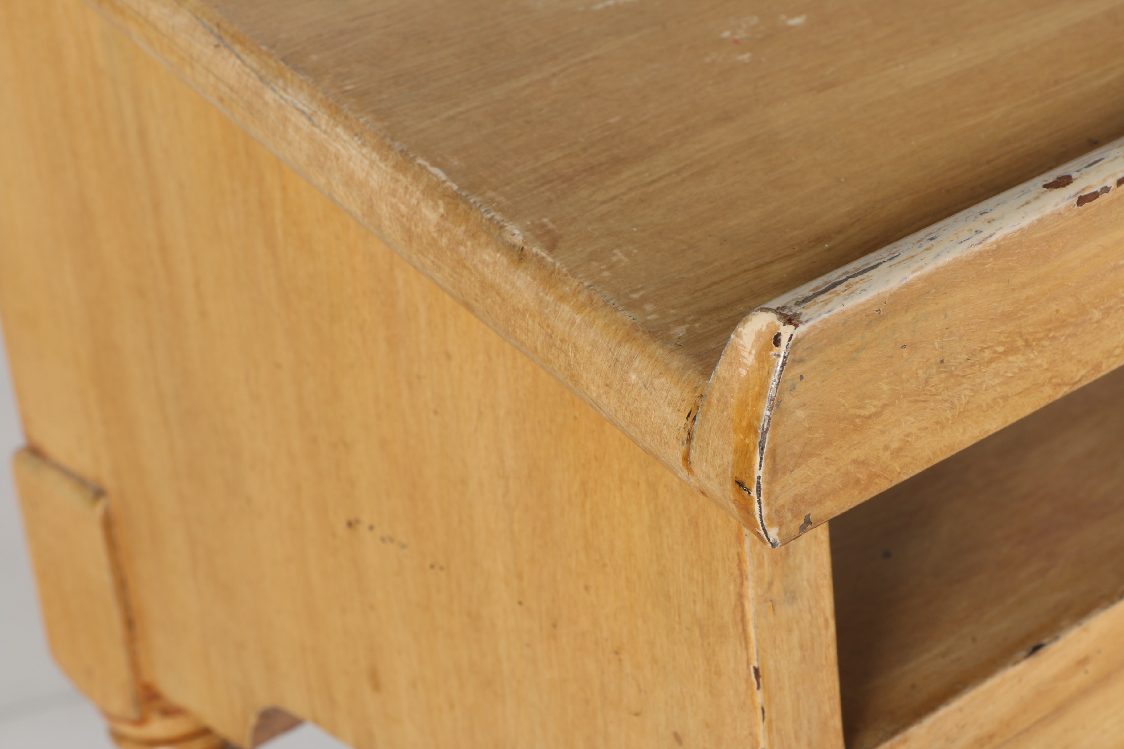 Vintage Cream-Painted Desk