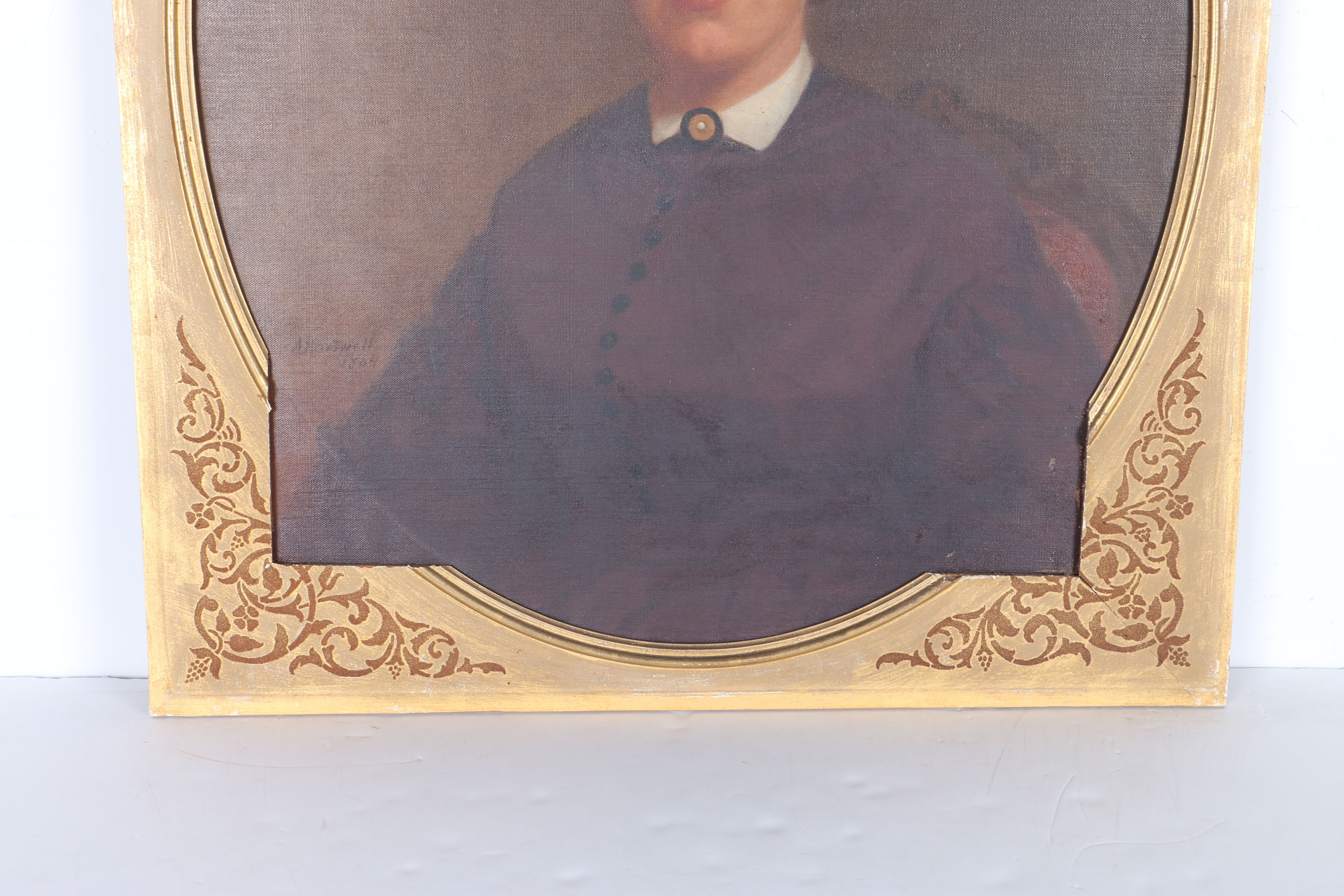 Alonzo Hartwell Oil Painting on Canvas Portrait of A Woman