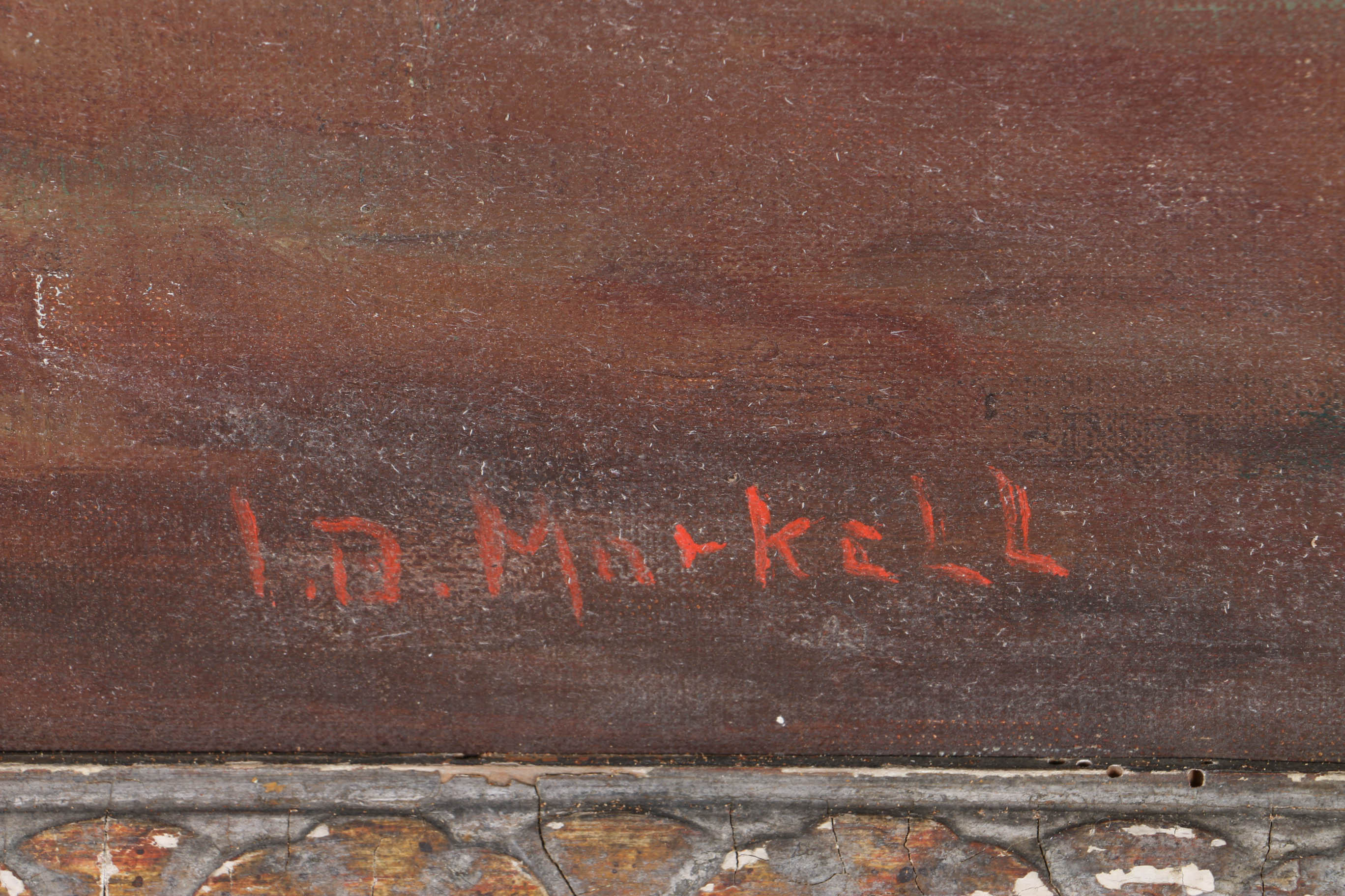 Isabella Markell Original Oil Painting on Canvas Portrait of Two Girls