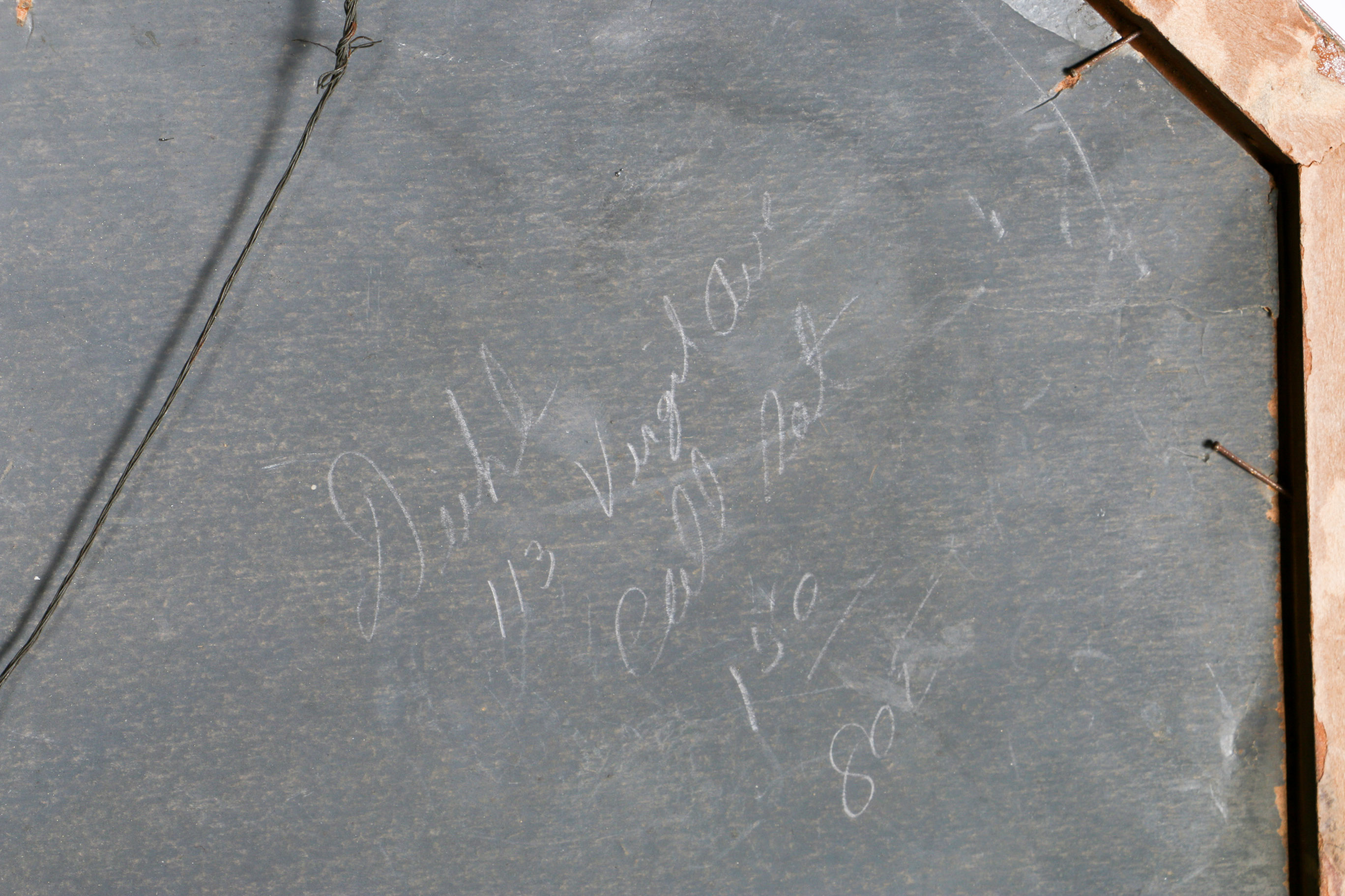 Oil Painting on Board Octagonal Floral Still Life