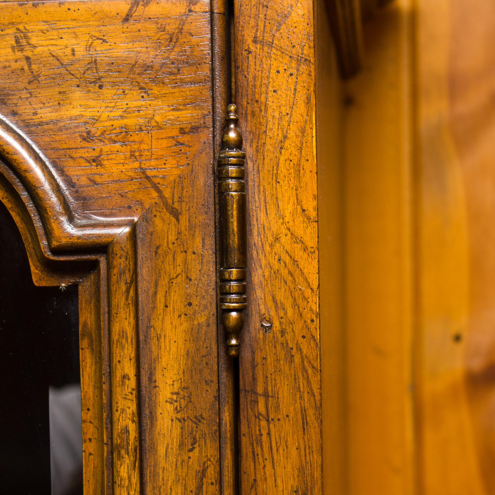 Large Oak Wall Shelving Unit