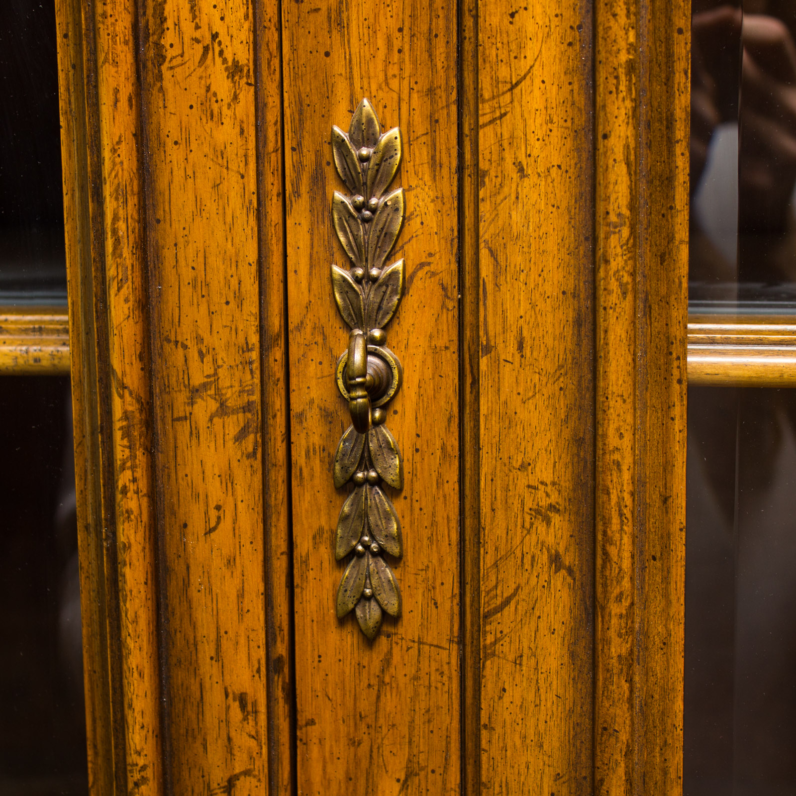Large Oak Wall Shelving Unit