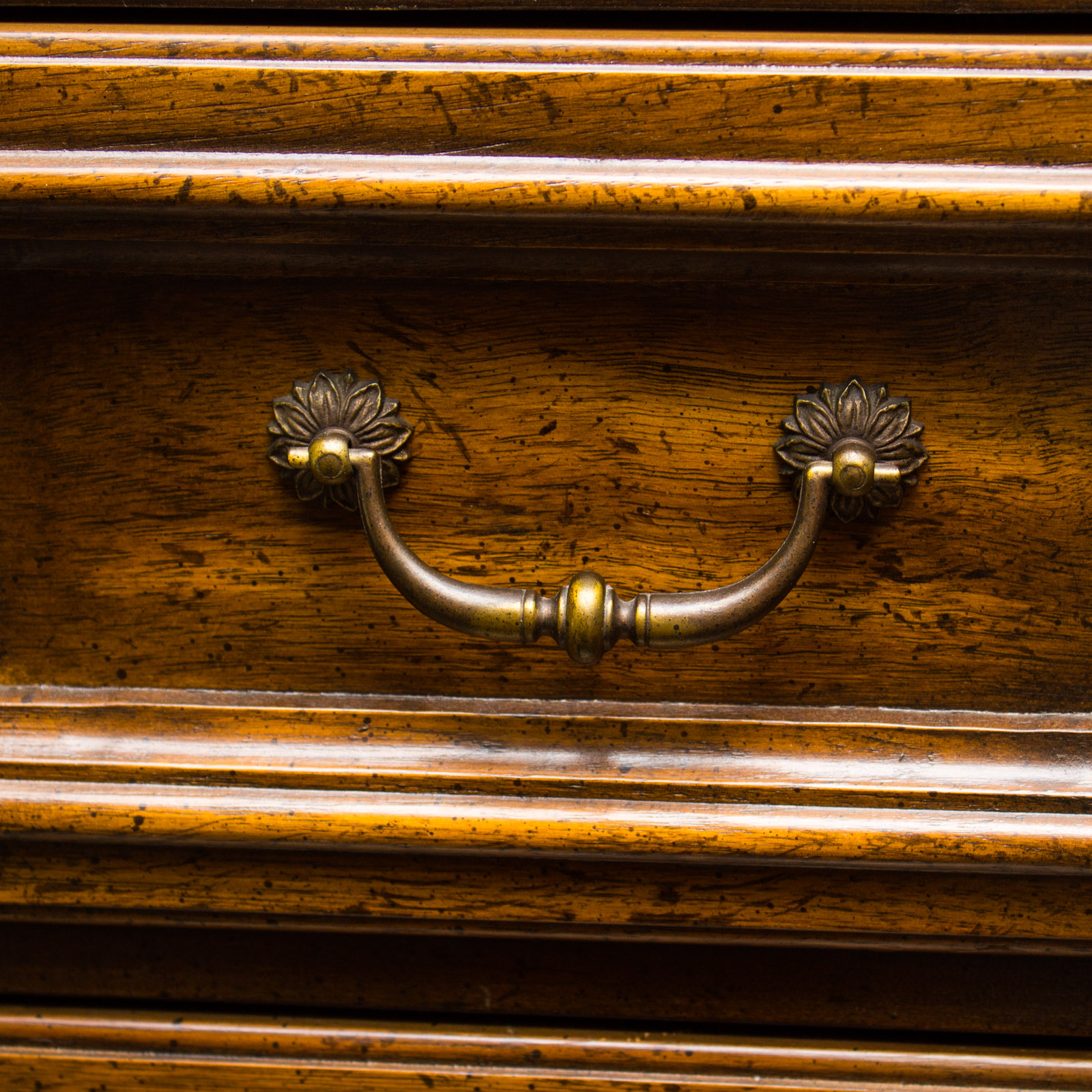 Large Oak Wall Shelving Unit