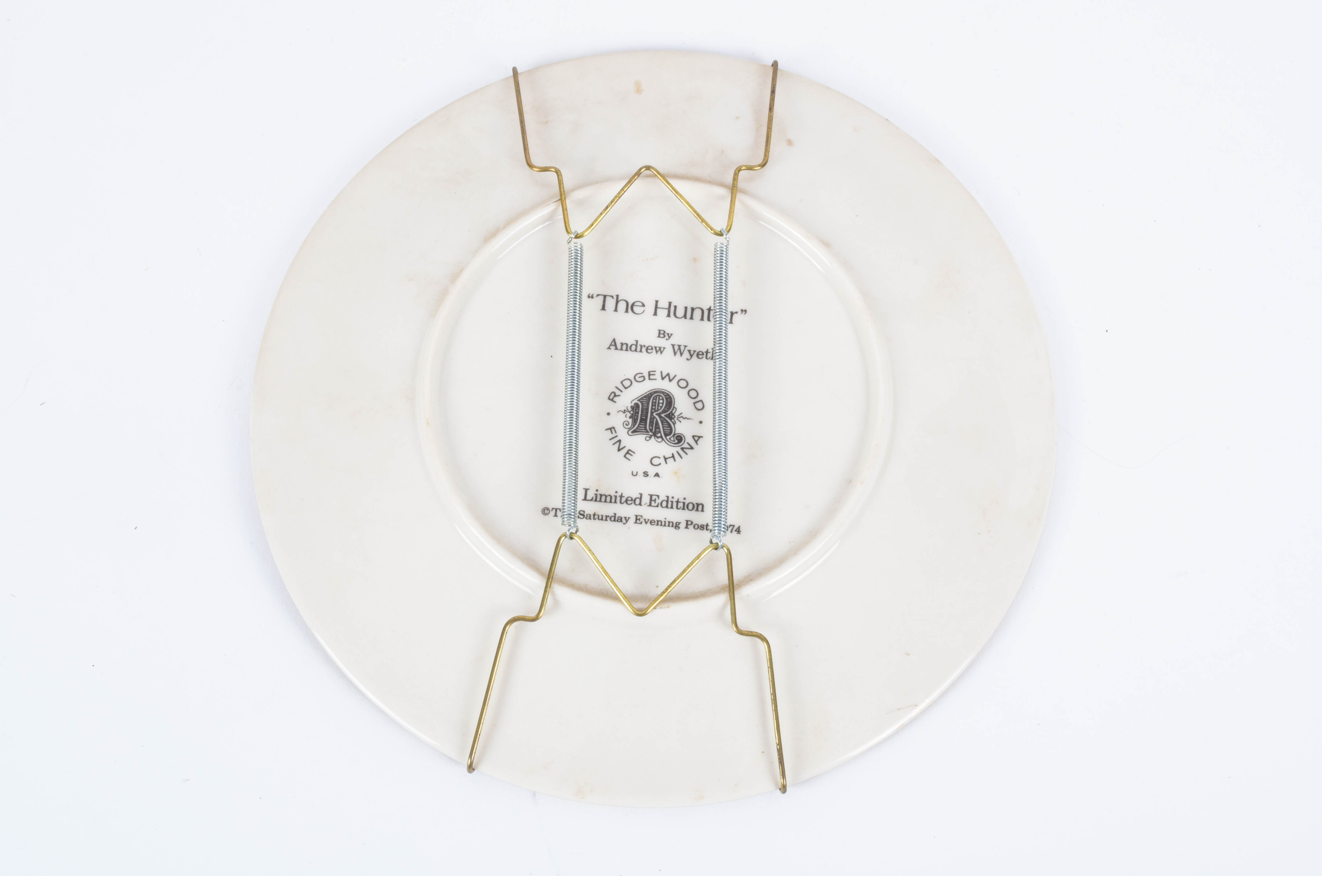 Andrew Wyeth Limited Edition Collector Plate "The Hunter"
