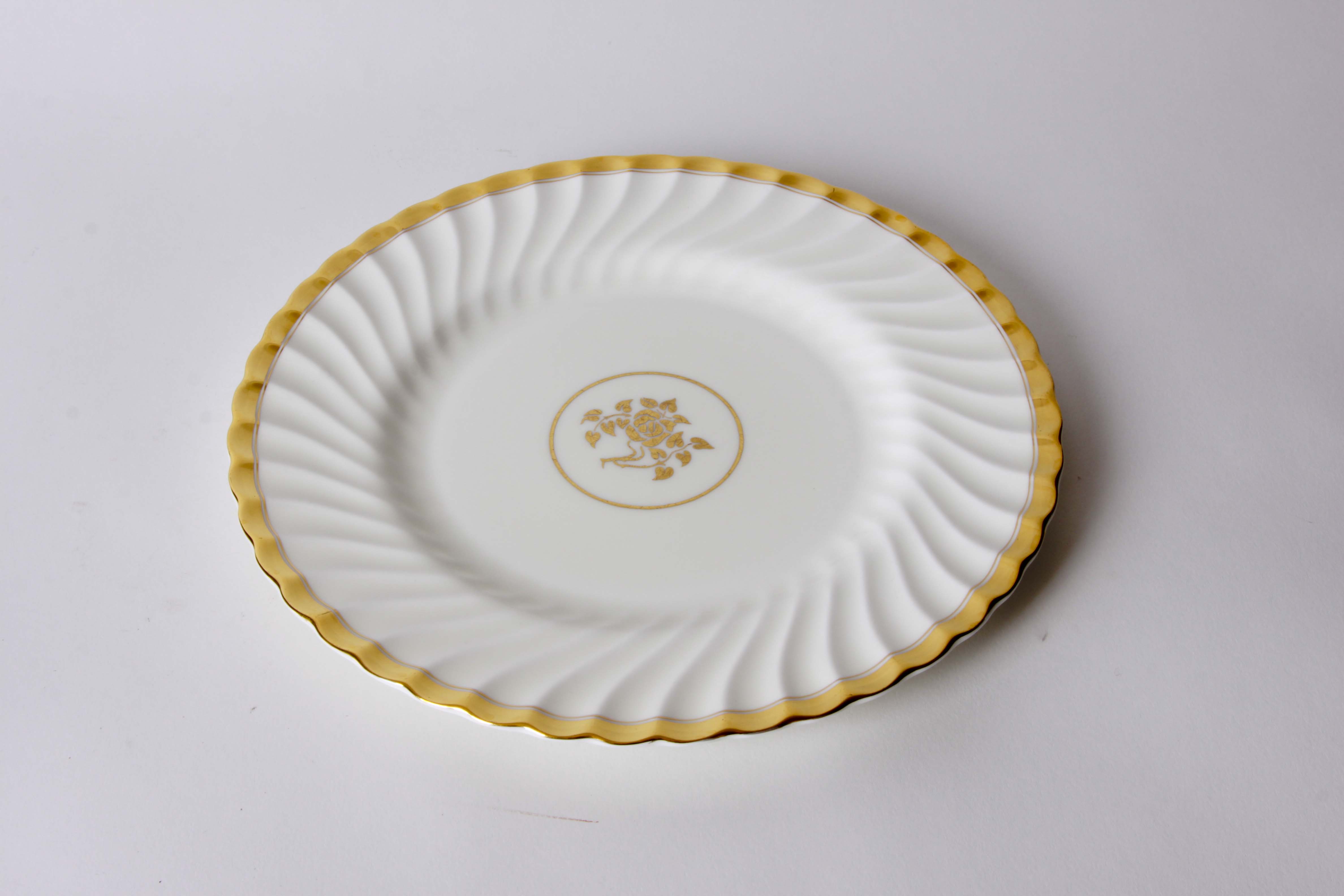 Minton English China Gold Rose Pattern
