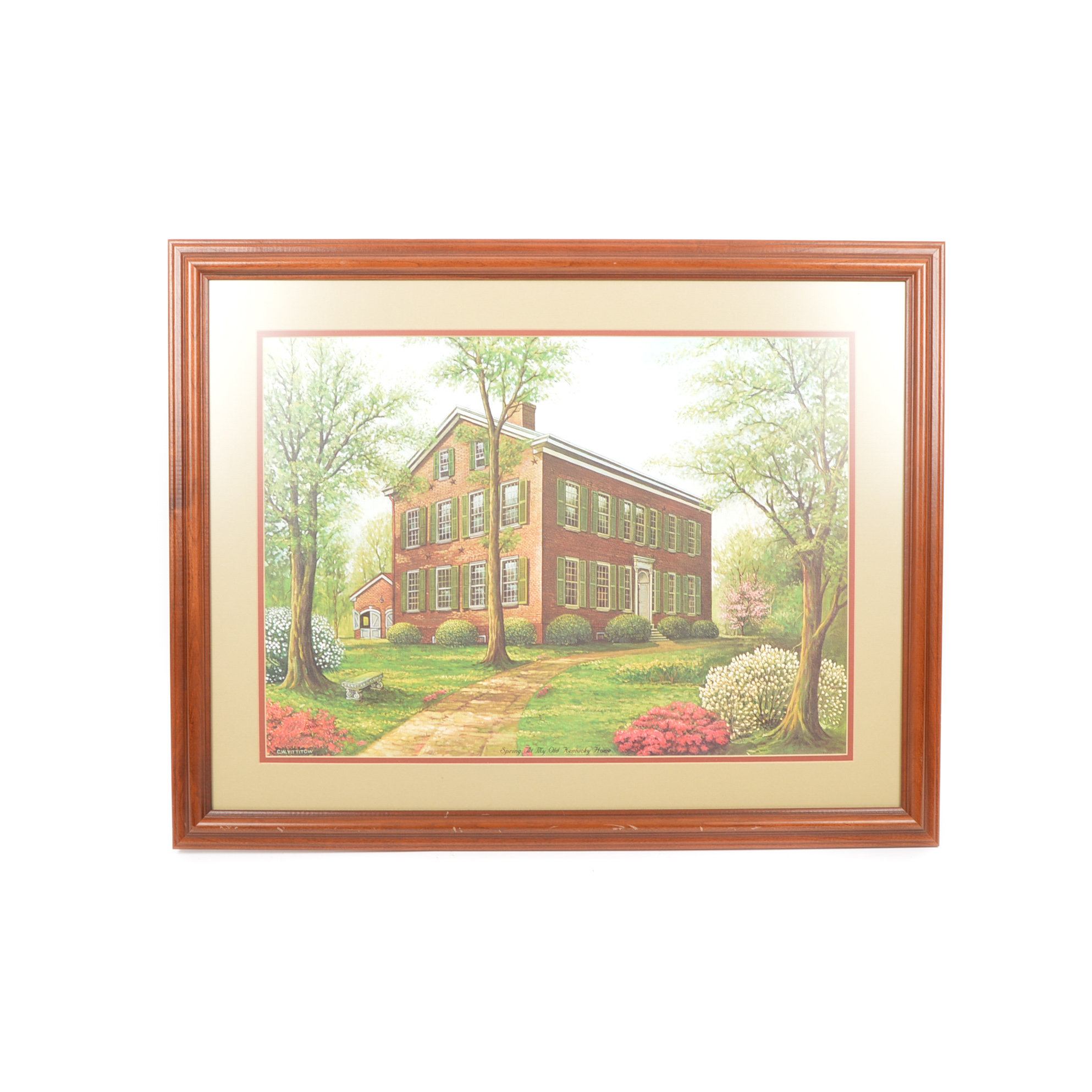 Charles W Vittitow Print "Spring At My Old Kentucky Home"