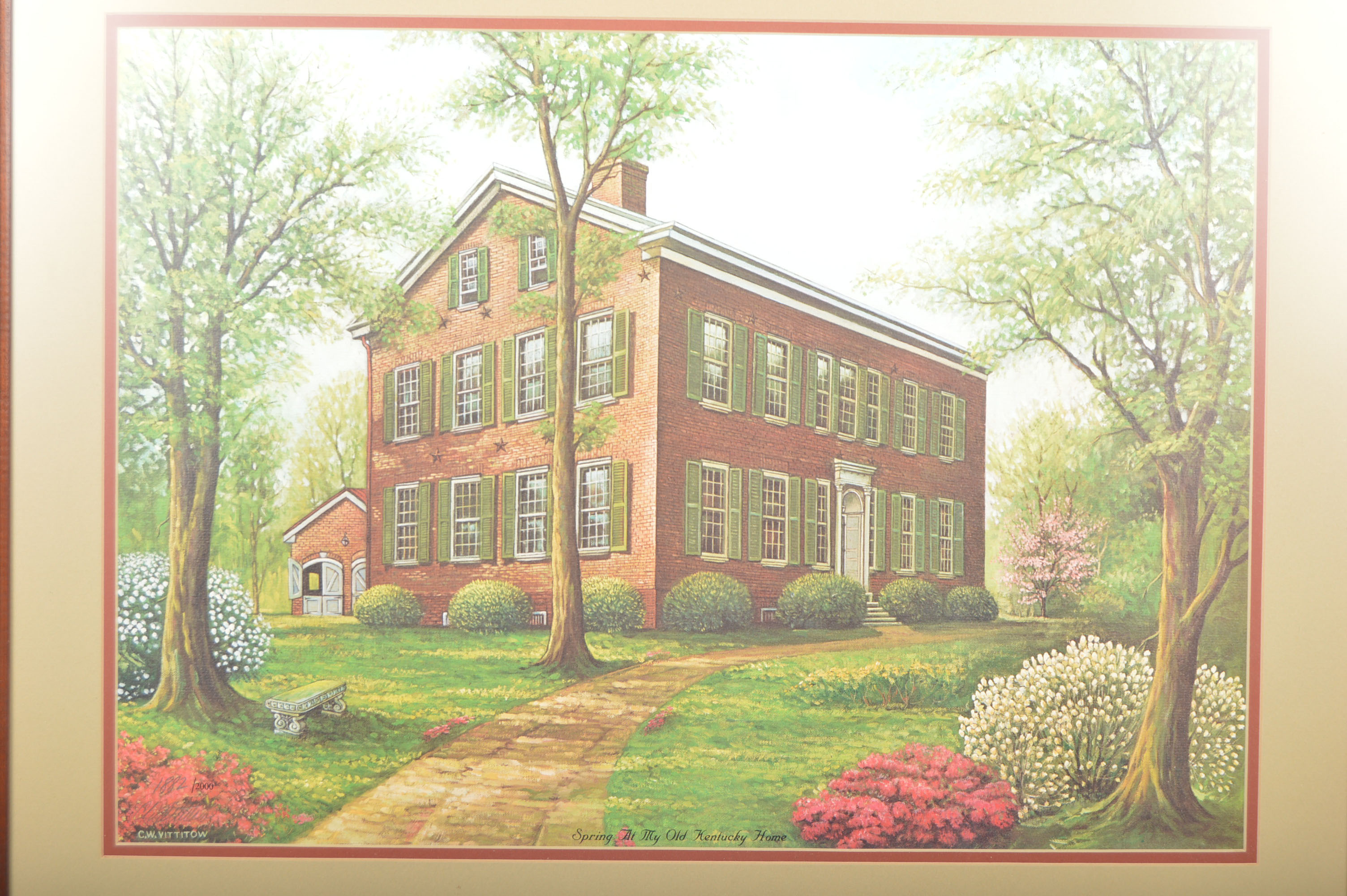 Charles W Vittitow Print "Spring At My Old Kentucky Home"