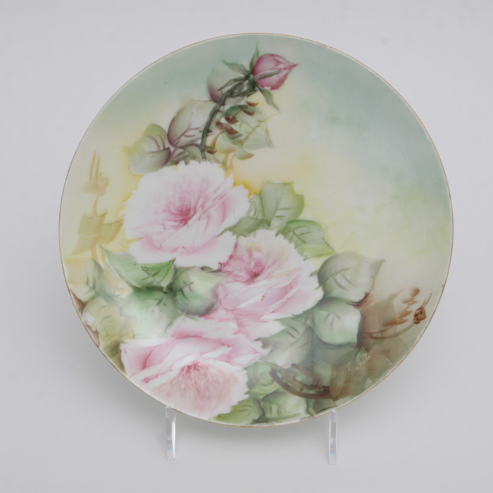 Haviland France Hand Painted Signed Porcelain Plate